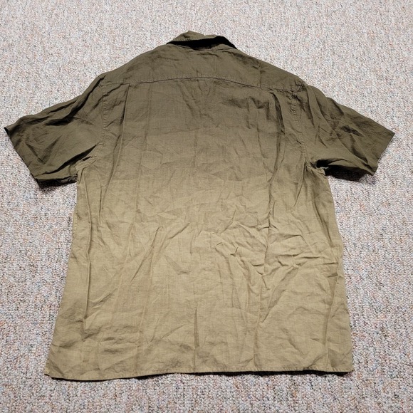 The Territory Ahead Shirt Mens XL Multi Fade Linen Button Up Short Sleeve Casual - Picture 11 of 12